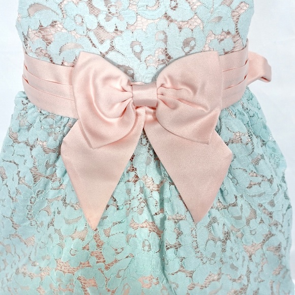 Baby Girls Rare Editions Metallic Lace Cap Sleeve Dress 6-9 Months - Picture 4 of 11